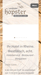 Mobile Screenshot of landhotel-hopster.de