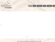 Tablet Screenshot of landhotel-hopster.de